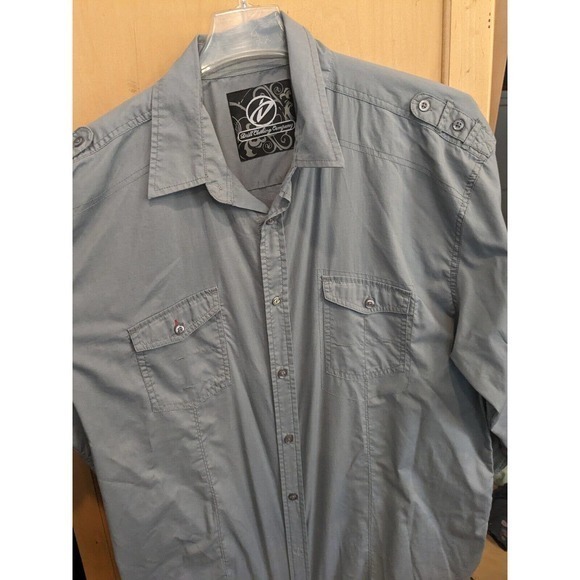 Drill Clothing Co Shirt Mens XxL fits XL Long Sleeve Collared Button Up Pockets - Picture 2 of 6